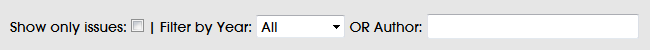 Reference list filter options